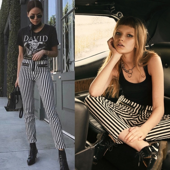 Reformation Pants - Reformation pistol pants in alcatraz stripe